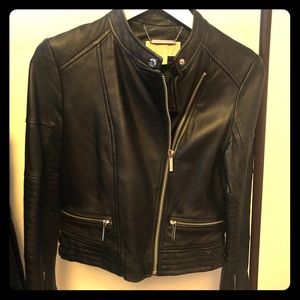 Michael Kors “biker” leather jacket.